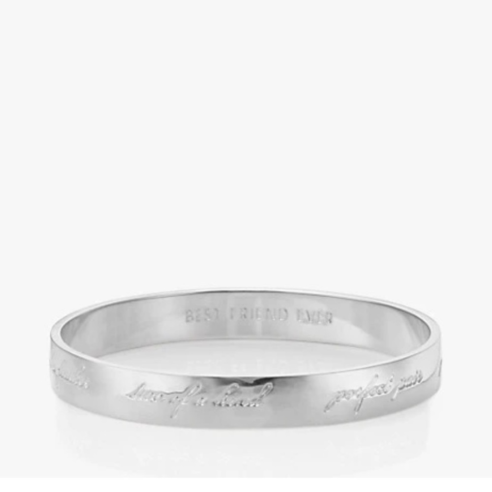 Kate Spade - bridesmaid idiom bangle, silver